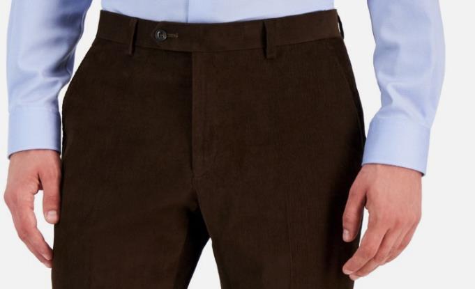 Tommy Hilfiger Mens Modern fit Corduroy Pants 30 X 30 New $95 HATHPH0A0026