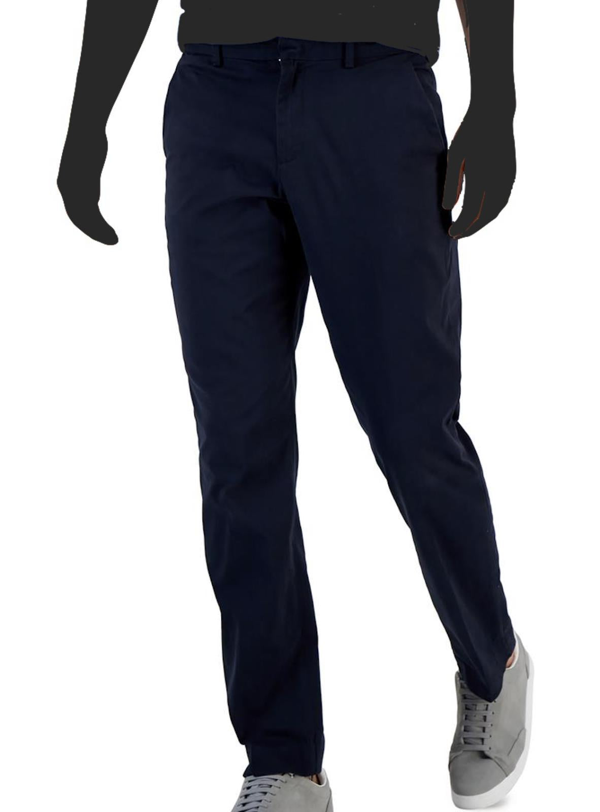 Perry Ellis Portfolio Mens Dark Sapphire Slim Fit Pants 34 X 29  $95 5QSB0040
