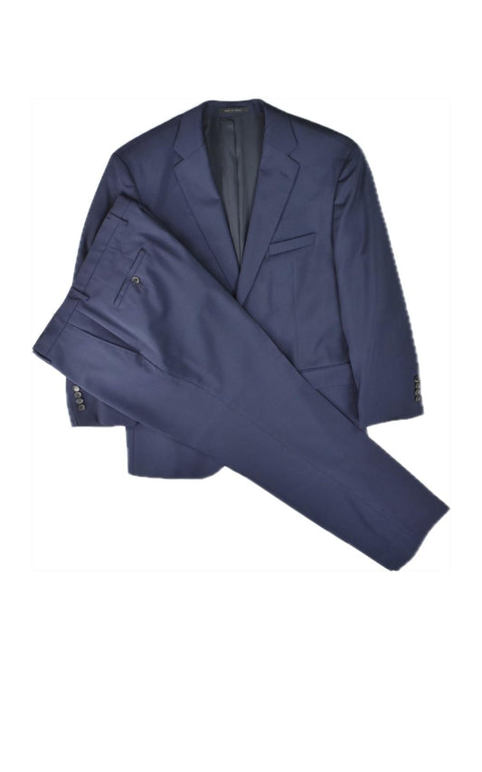 Hugo Boss Johnstons5/Lenon1 Regular Fit 2 Vents Flat Front 2BTN Wool Suit 44 R