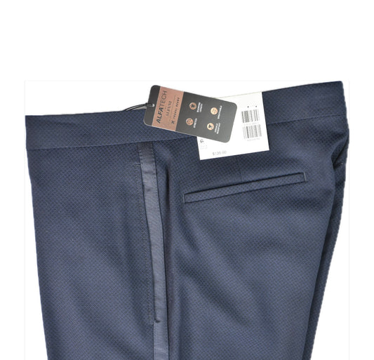 Alfani Mens Slim Fit Navy Blue Tuxedo Dress Pants 30 X 30  $135 MDZOPQBZ0030