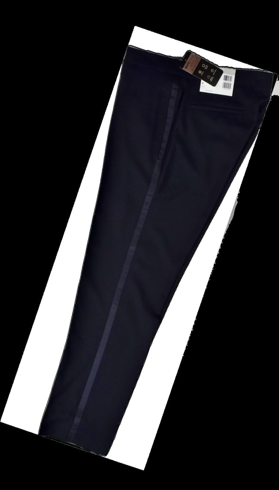 Alfani Mens Slim Fit Navy Blue Tuxedo Dress Pants 32 X 32  $135 MDZOPQBZ0030