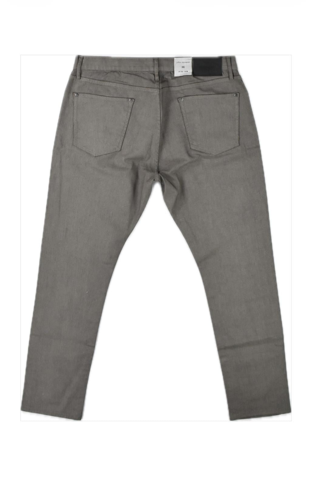 John Varvatos Mens Steal Gray Slim Jeans 36 NEW $368 J702Z2-BRIA