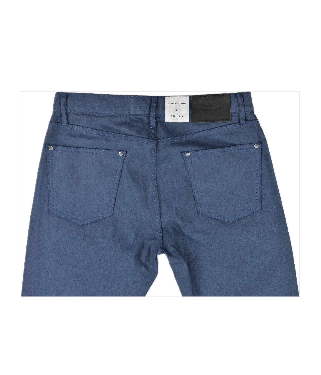 John Varvatos Mens Navy Slim Coated Jeans 31 NEW $368 J702Z2-BRIA