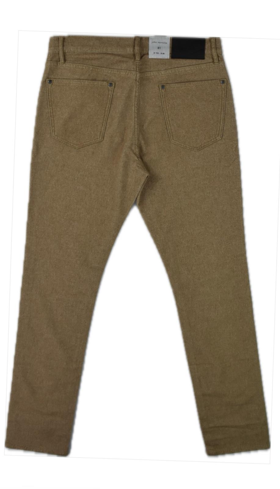 John Varvatos Mens Slim Twill 5-Pocket Pants 31 NEW $348 J702Y3-DAIH