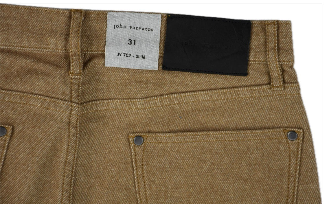 John Varvatos Mens Slim Twill 5-Pocket Pants 31 NEW $348 J702Y3-DAIH