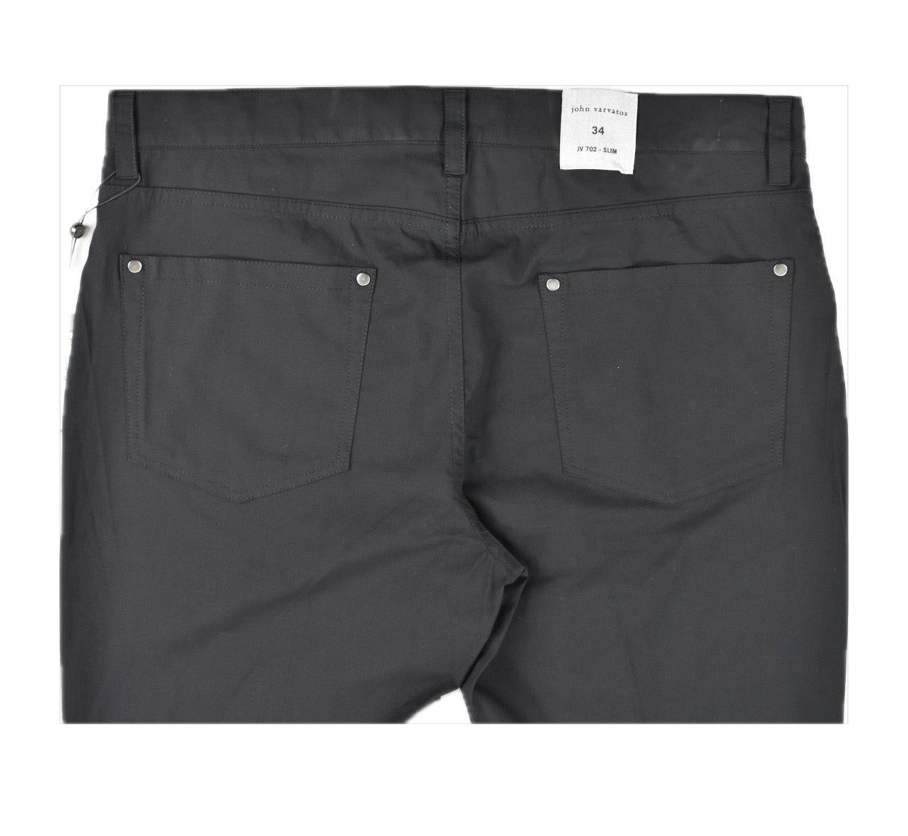 John Varvatos Mens Slim Straight Black Chino Pants 34 NEW $328 J293Y1-BZSA