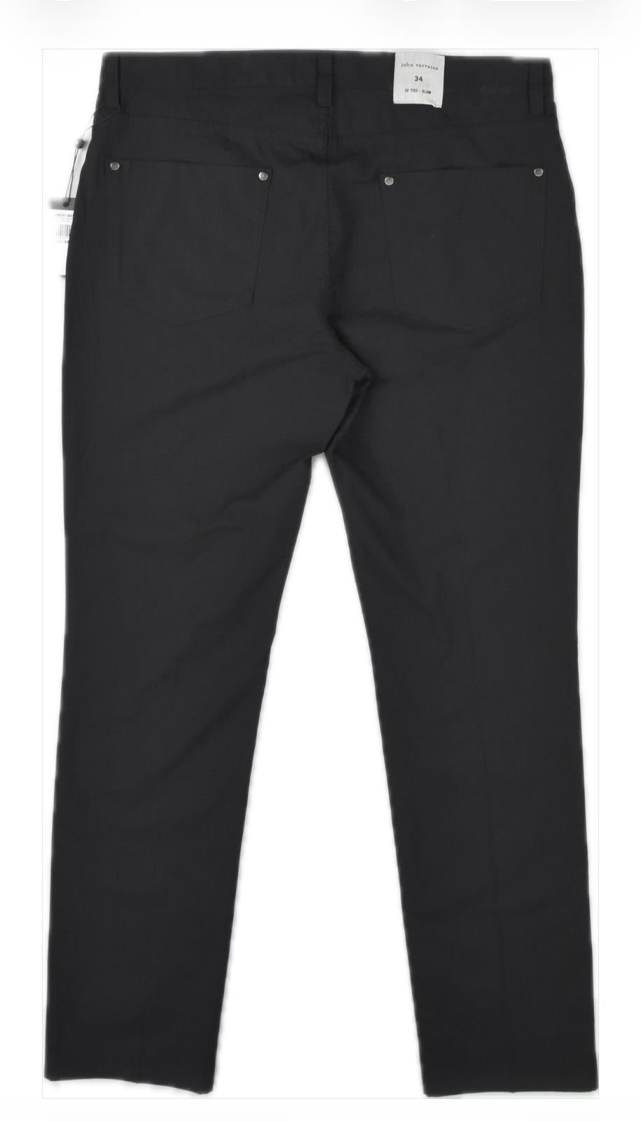 John Varvatos Mens Slim Straight Black Chino Pants 34 NEW $328 J293Y1-BZSA
