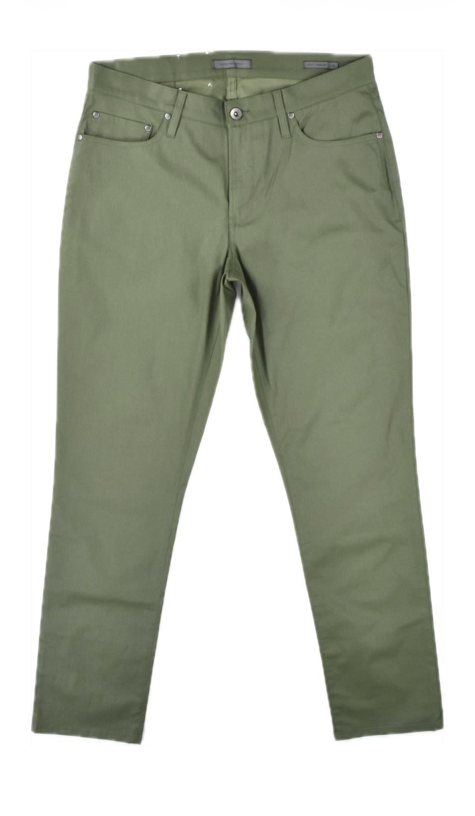 John Varvatos Men's Green Coated Regular Fit Jeans 32 NEW $498 J701Y2 CADA