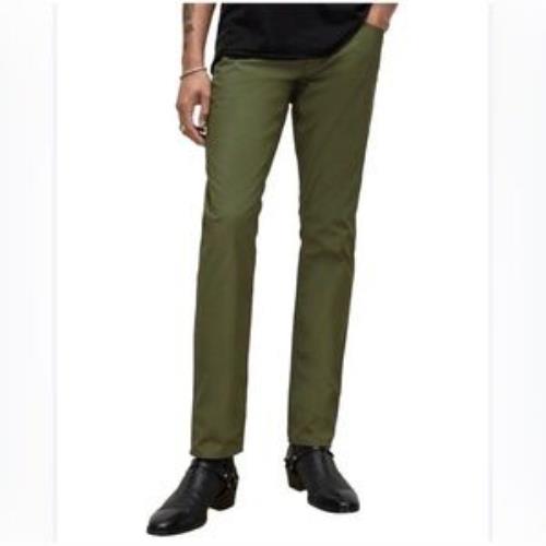 John Varvatos Men's Green Coated Regular Fit Jeans 32 NEW $498 J701Y2 CADA