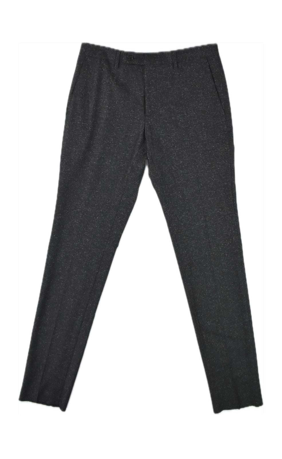 John Varvatos Men's Slim Wool Silk Blend Neat Texture Pants 31 Imperfect $598