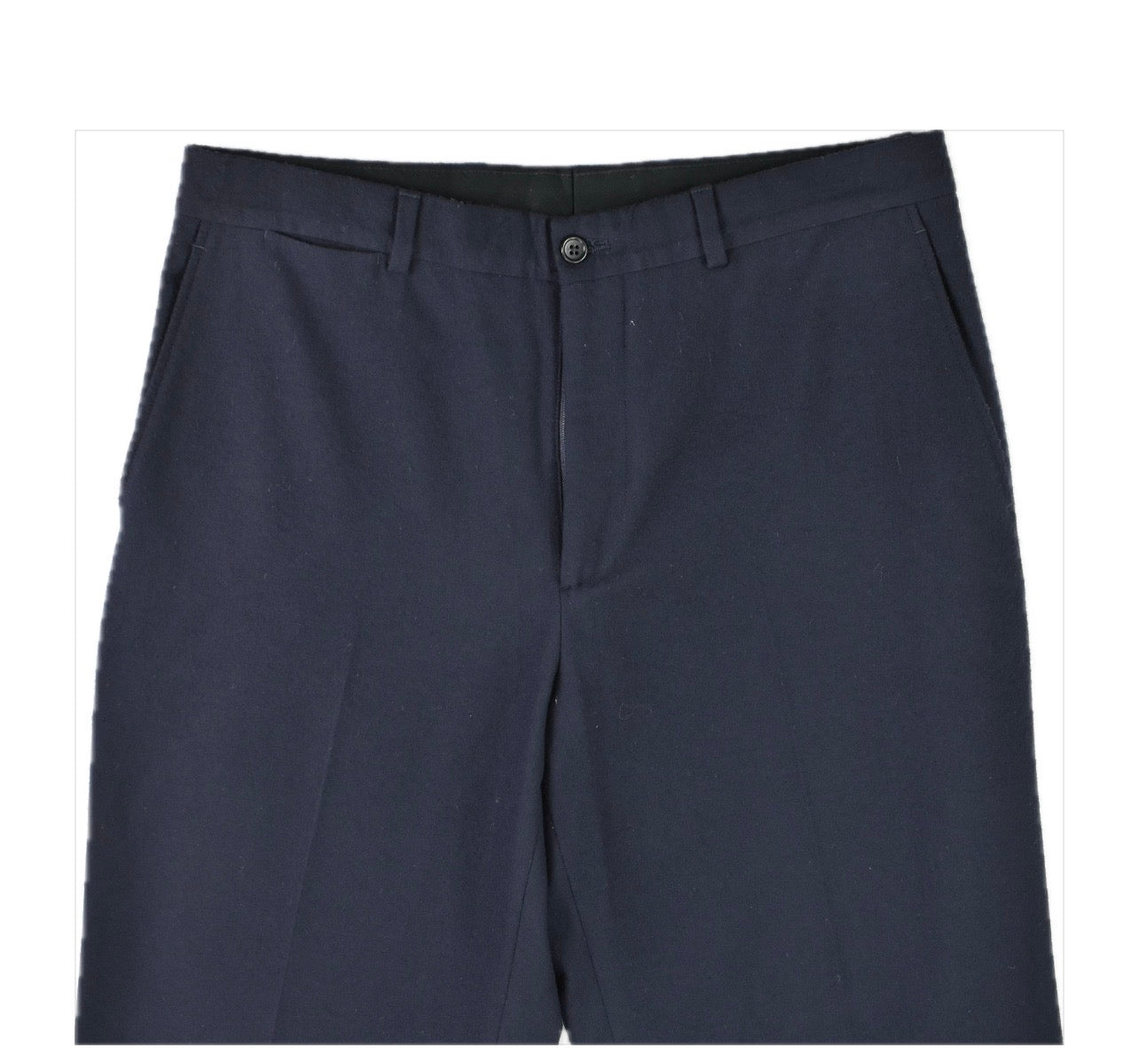 John Varvatos Men's Fleece Wool Navy Solid Pants 30 NEW