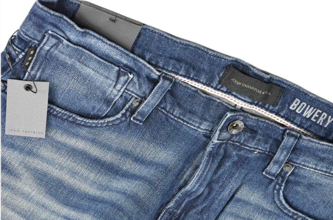John Varvatos USA Mens Bowery Slim Straight Jeans 31 NEW $198 J306WX3B-BYRB