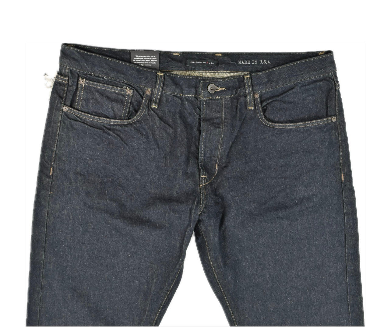 John Varvatos MADE USA Salvage Bowery Slim Straight Jeans 40 $268 J309Q3B-AWIC