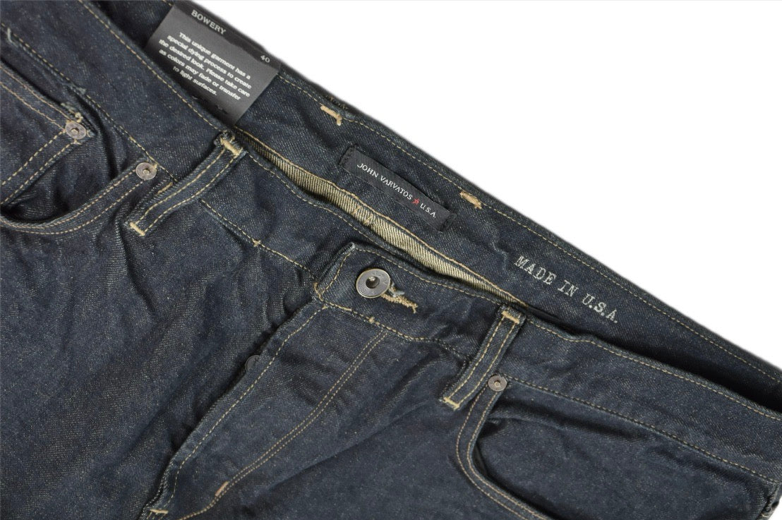 John Varvatos MADE USA Salvage Bowery Slim Straight Jeans 40 $268 J309Q3B-AWIC