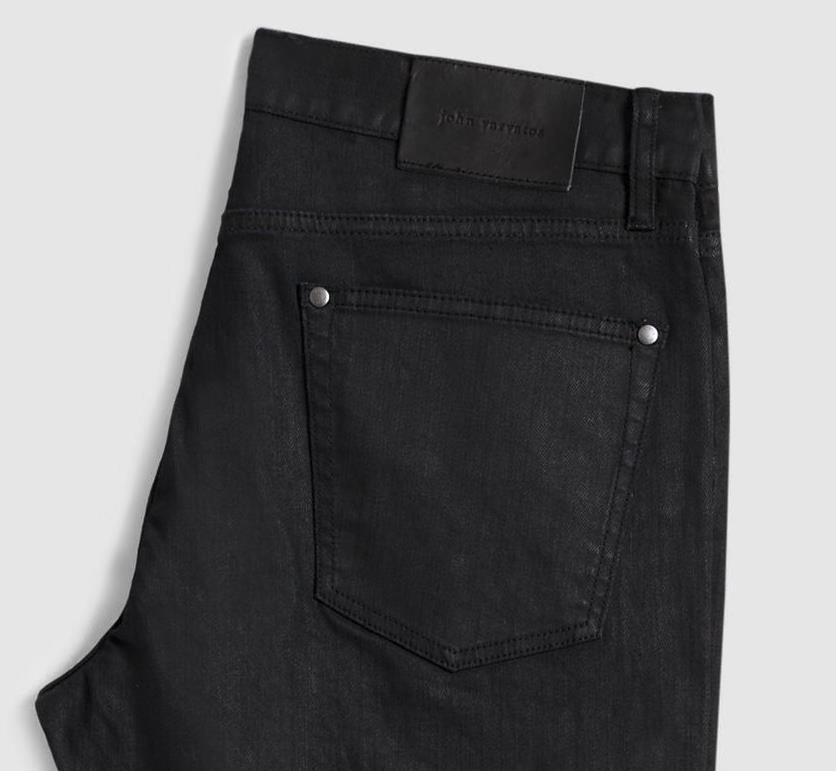 John Varvatos Men's Black Coated Slim Fit Jeans 32 NEW $368 J702Y4 BRIA