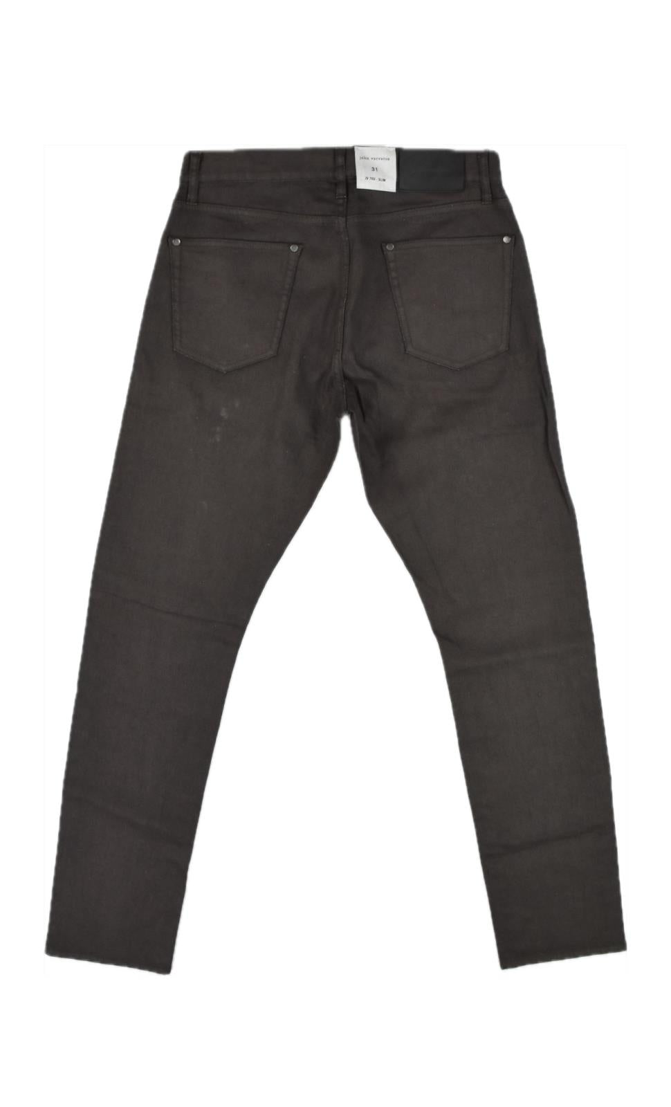 John Varvatos Mens Wood Brown Slim Coated Jeans 31 $368 J702Y4-BRIA Imperfect