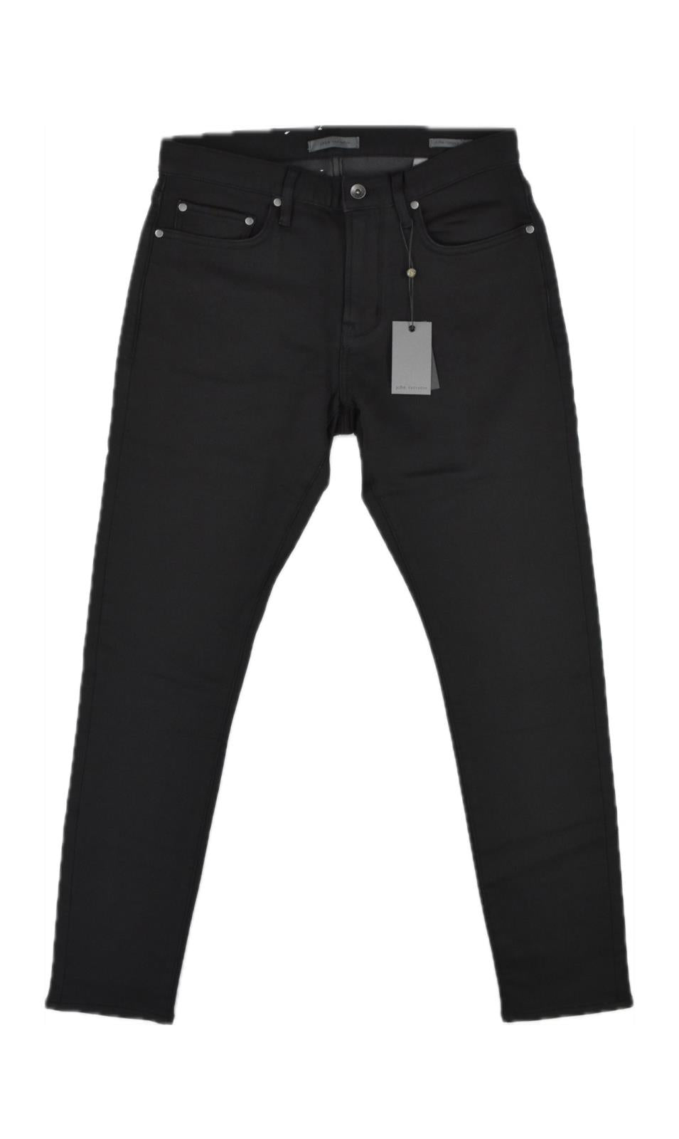 John Varvatos Men's Black French Terry Tapered Jeans 32 NEW $428 Z704Z1-EBTA