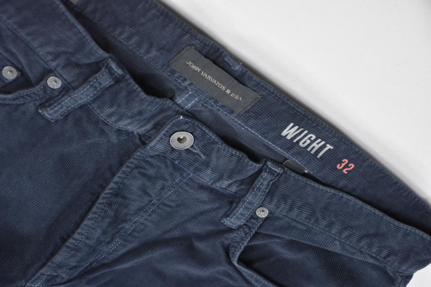 John Varvatos USA Men Wight Skinny Straight Corduroy Pants 32 J315V3B BMID $198