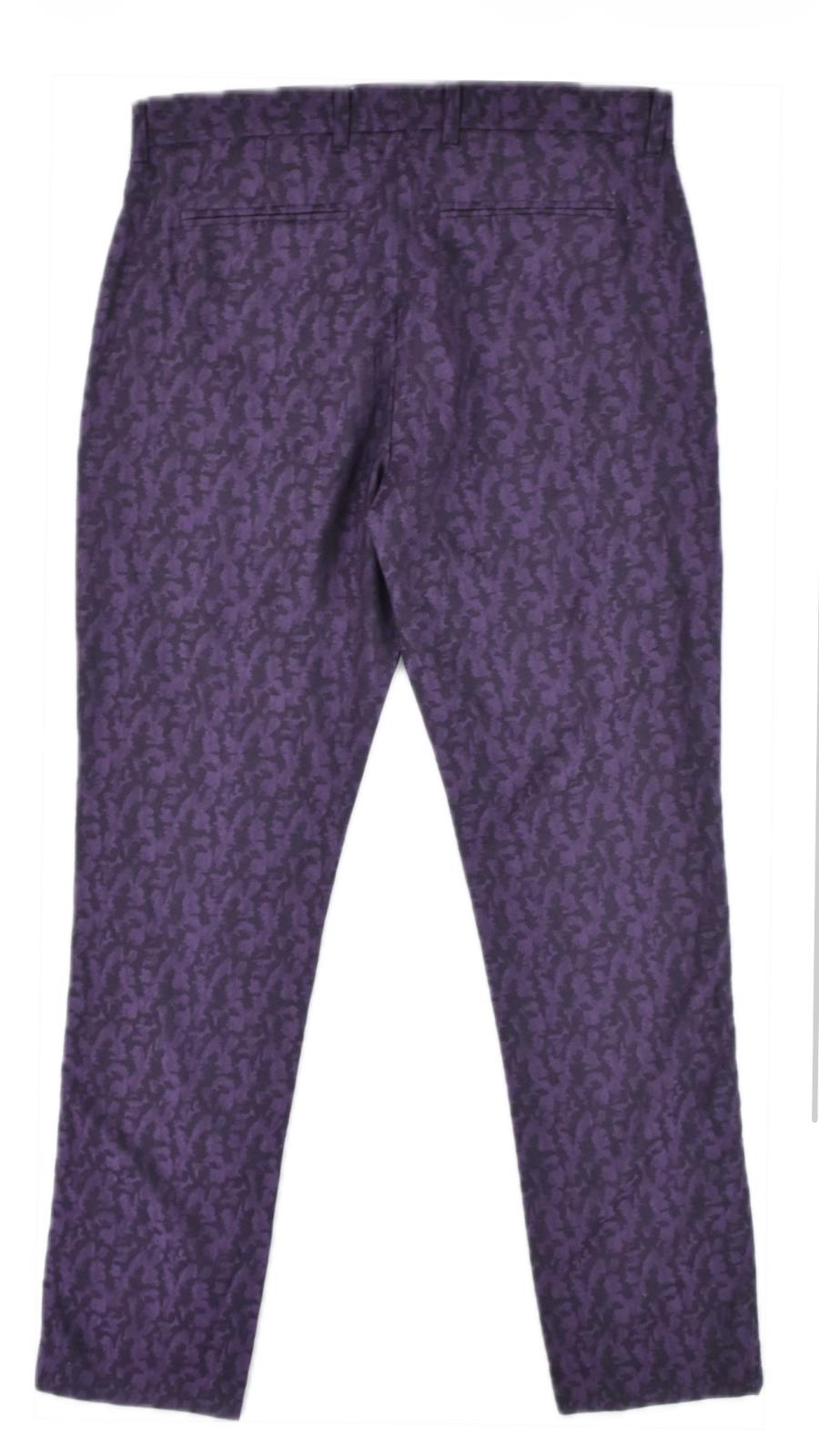 John Varvatos Men's Slim Wool Purple Haze Pants Size 32 X 32   $498  P512Z1-EBCA