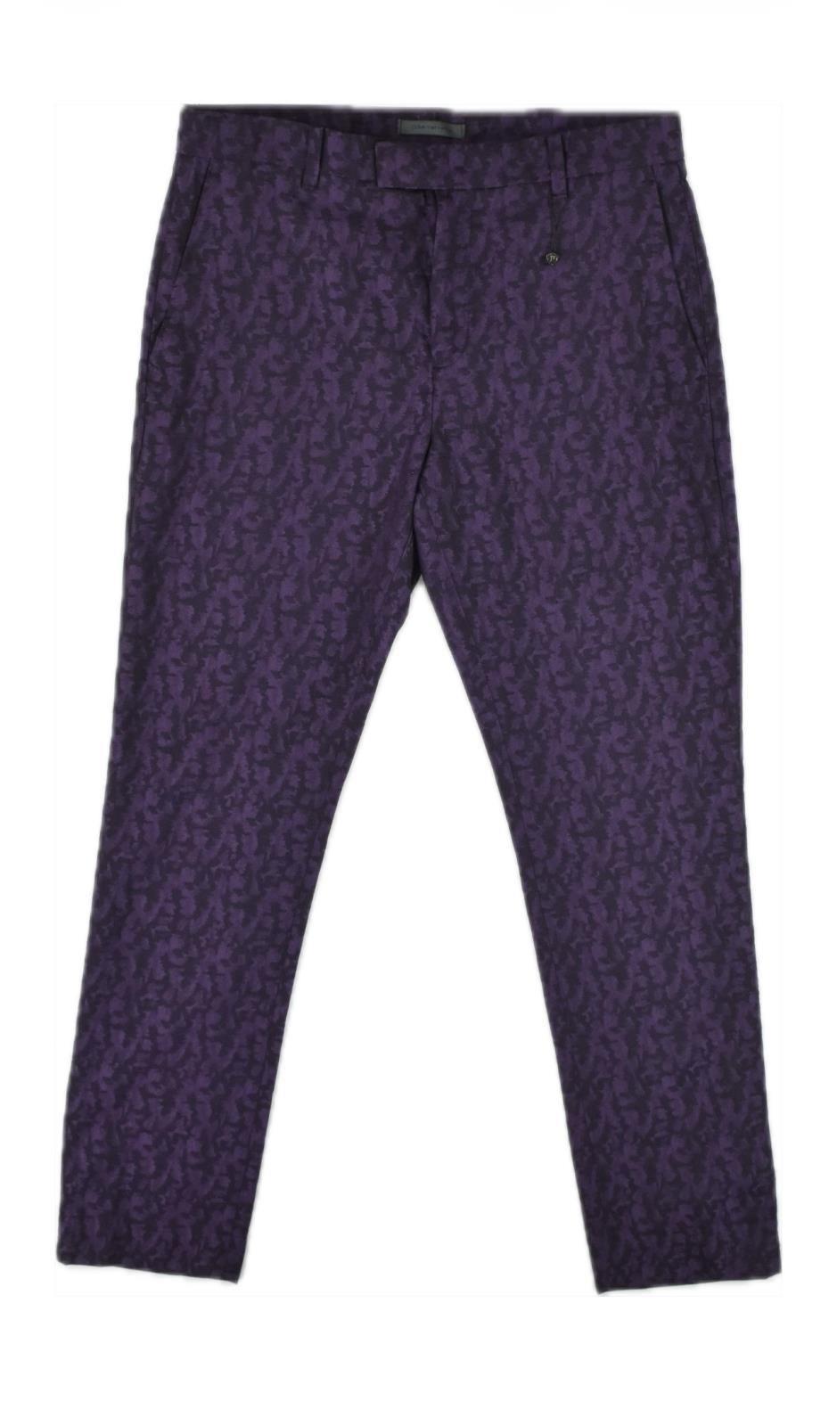 John Varvatos Men's Slim Wool Purple Haze Pants Size 32 X 32   $498  P512Z1-EBCA