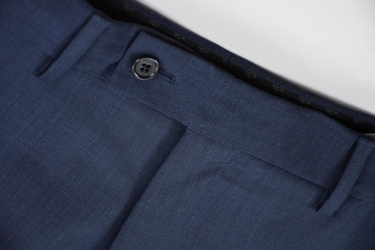 Tag-less John Varvatos Men's Navy Wool Flat Front Suit Pants 30 New QR1346930