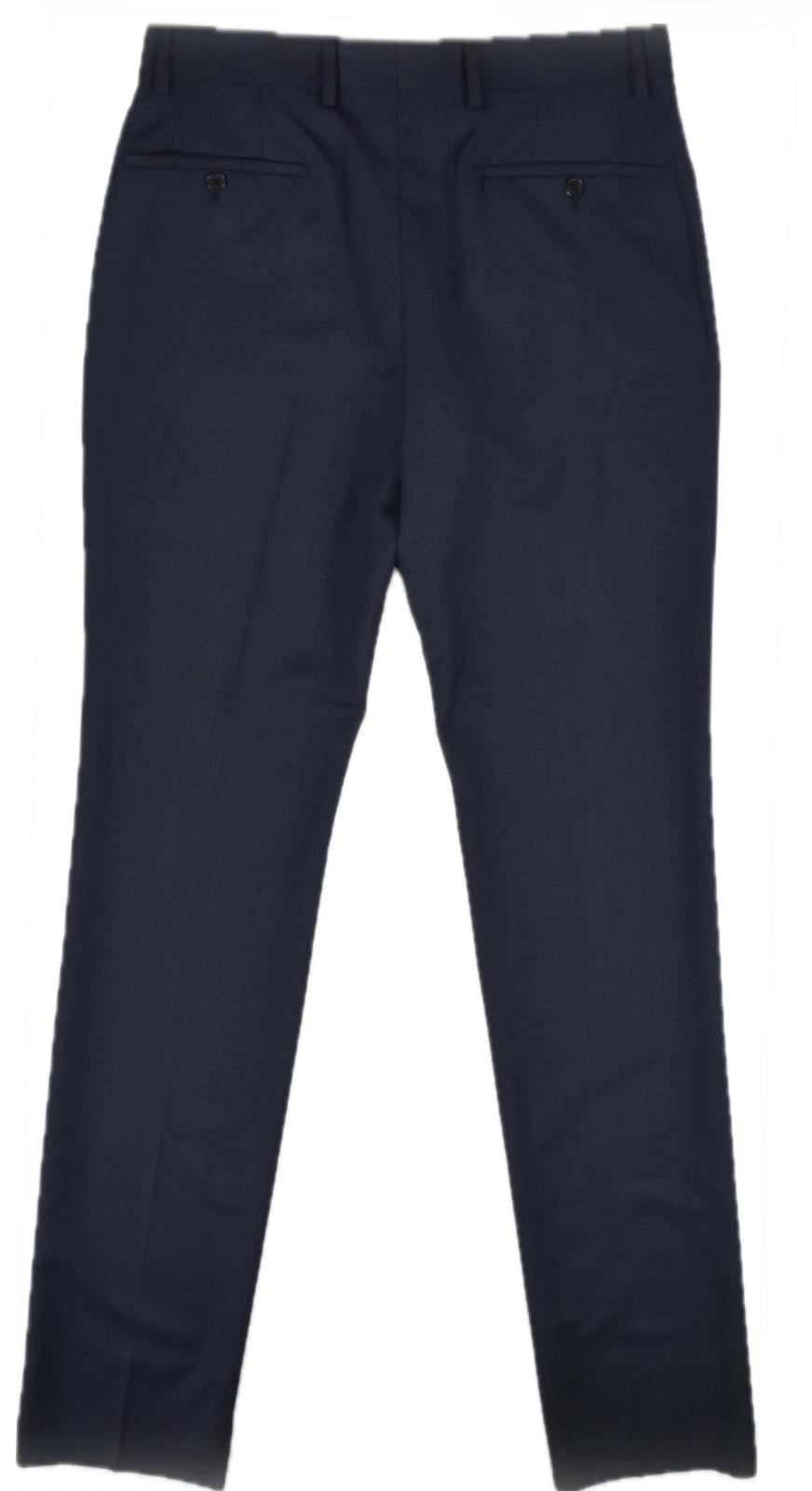 Tag-less John Varvatos Men's Navy Wool Flat Front Suit Pants 30 New QR1346930