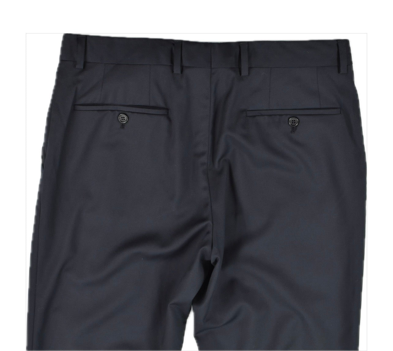 John Varvatos Men's Black Wool Flat Front Dress Pants 32 New Imperfect