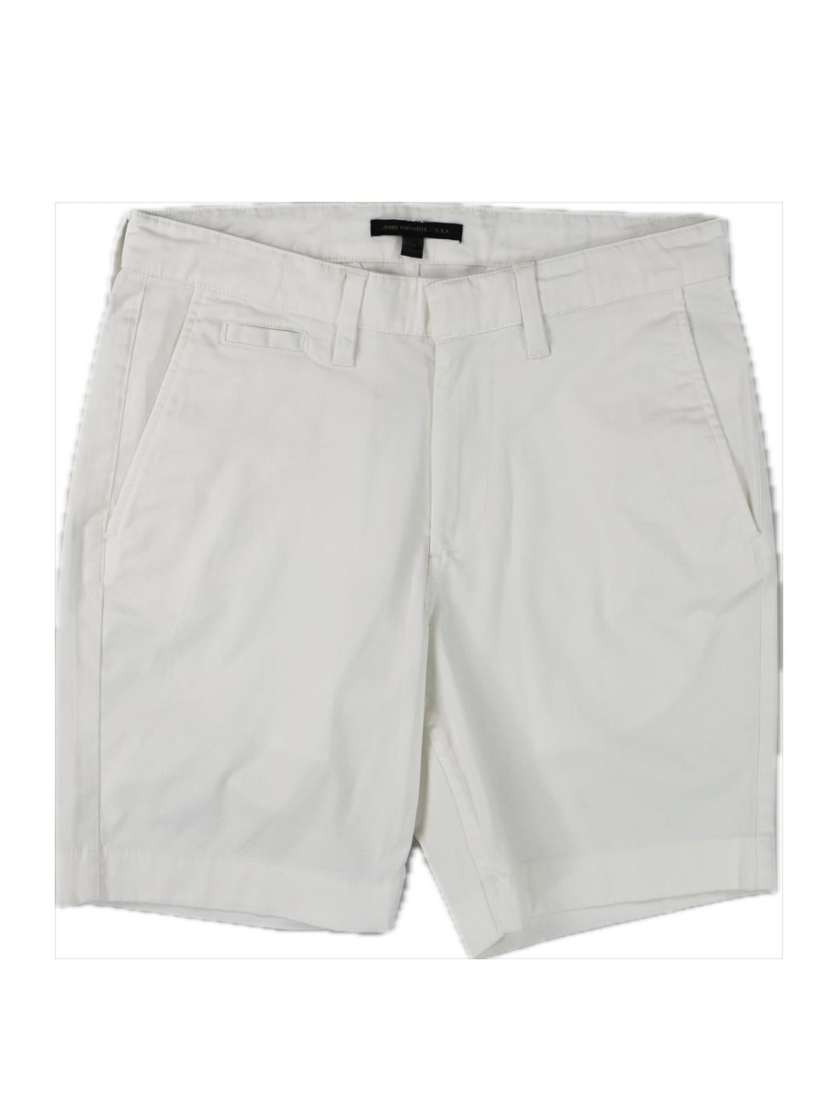 John Varvatos Star USA White Robbie Cotton Shorts 30 S16V1B-BMEA $128 Imperfect