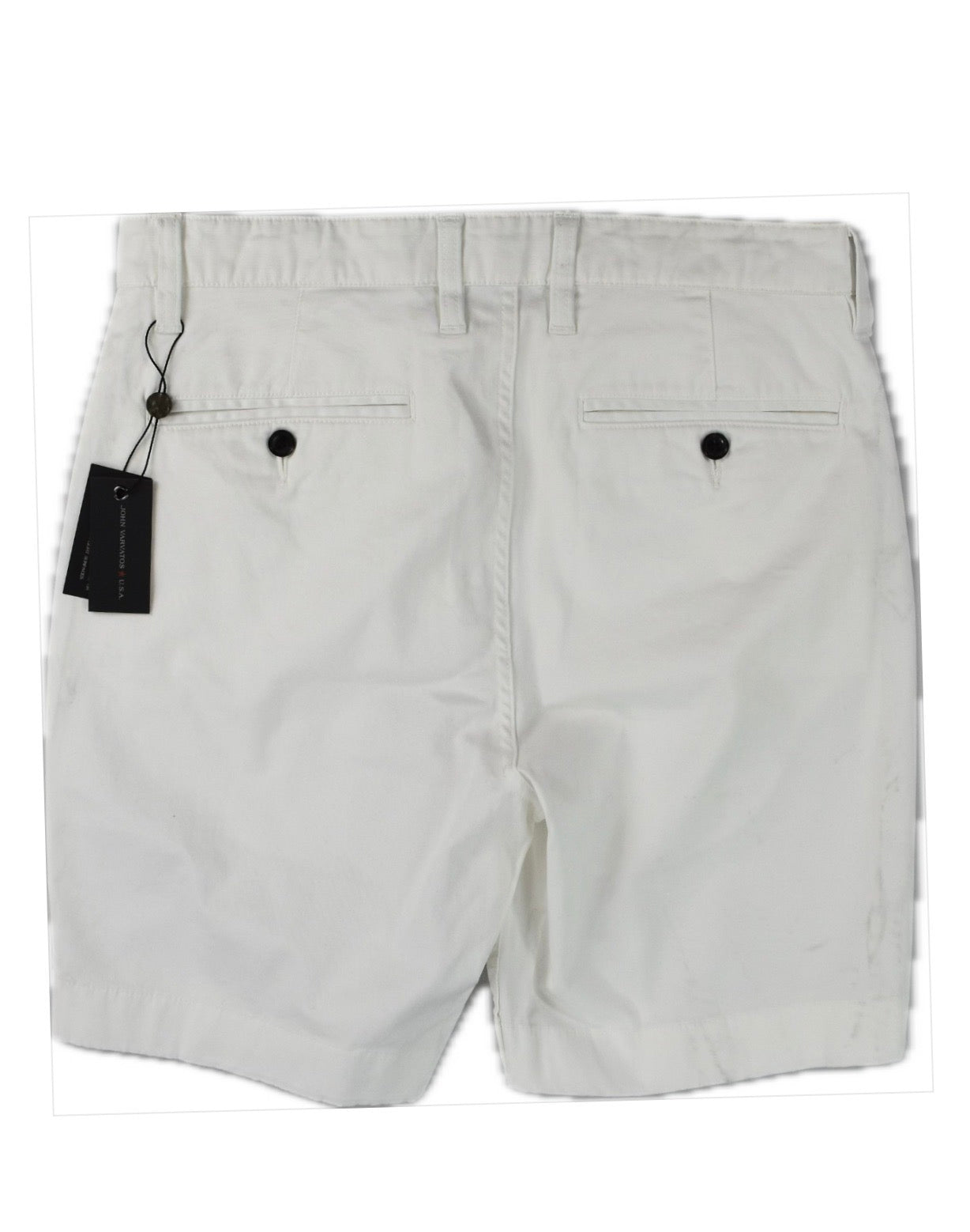 John Varvatos Star USA White Robbie Cotton Shorts 30 S16V1B-BMEA $128 Imperfect