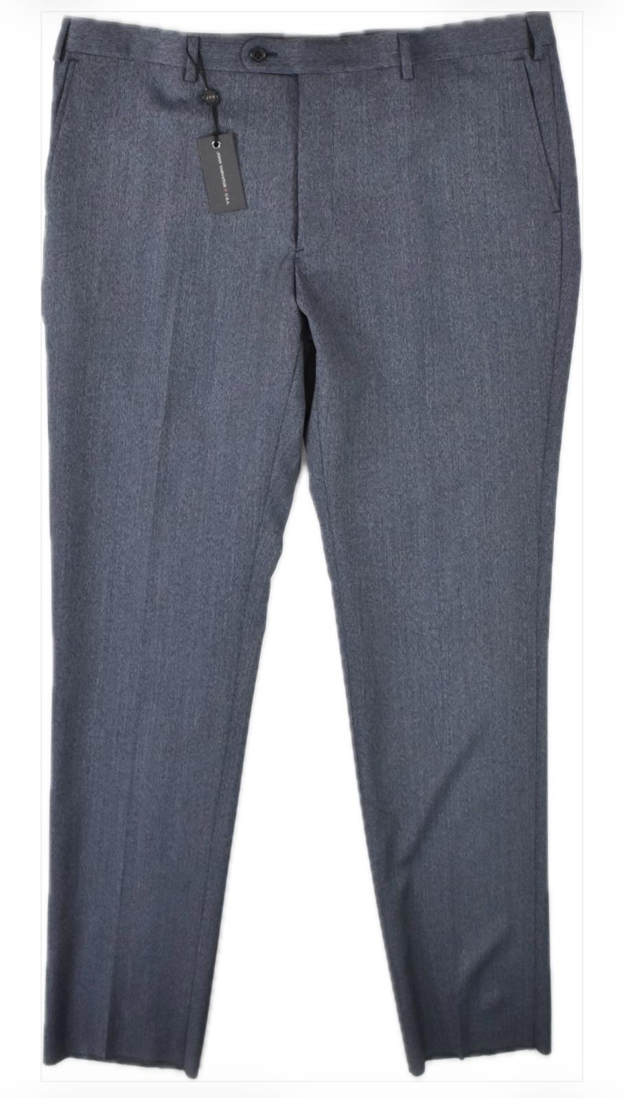John Varvatos Men's Bedford Blue Flat Front Pants 38 New $198    762242