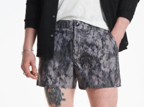 John Varvatos Men's MAUI SWIM TRUNKS SHORTS  M  SW3878Z2-CIH18  $398