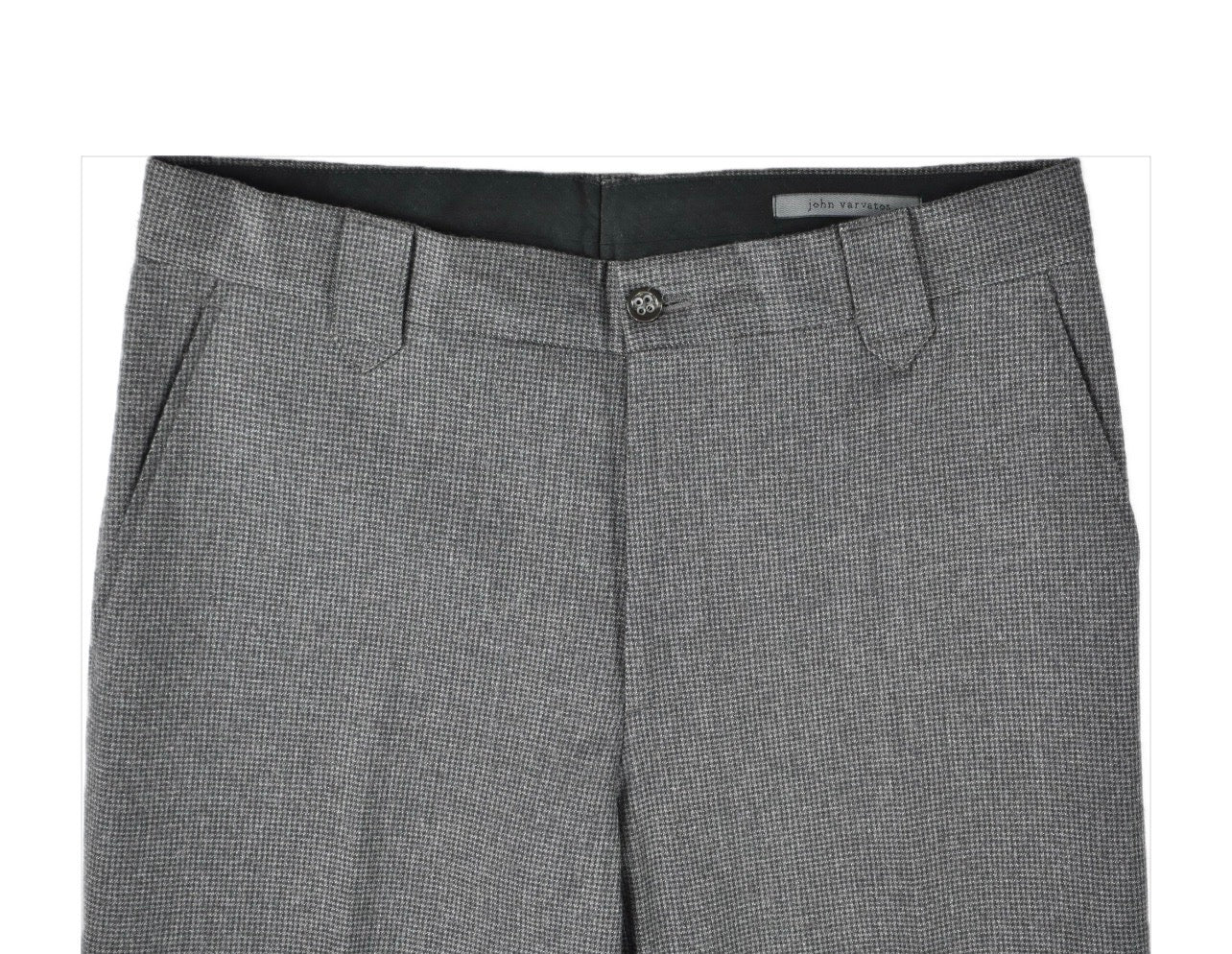 John Varvatos Men's Fleece Wool Micro Houndstooth Pants 30 New $498 JVD120