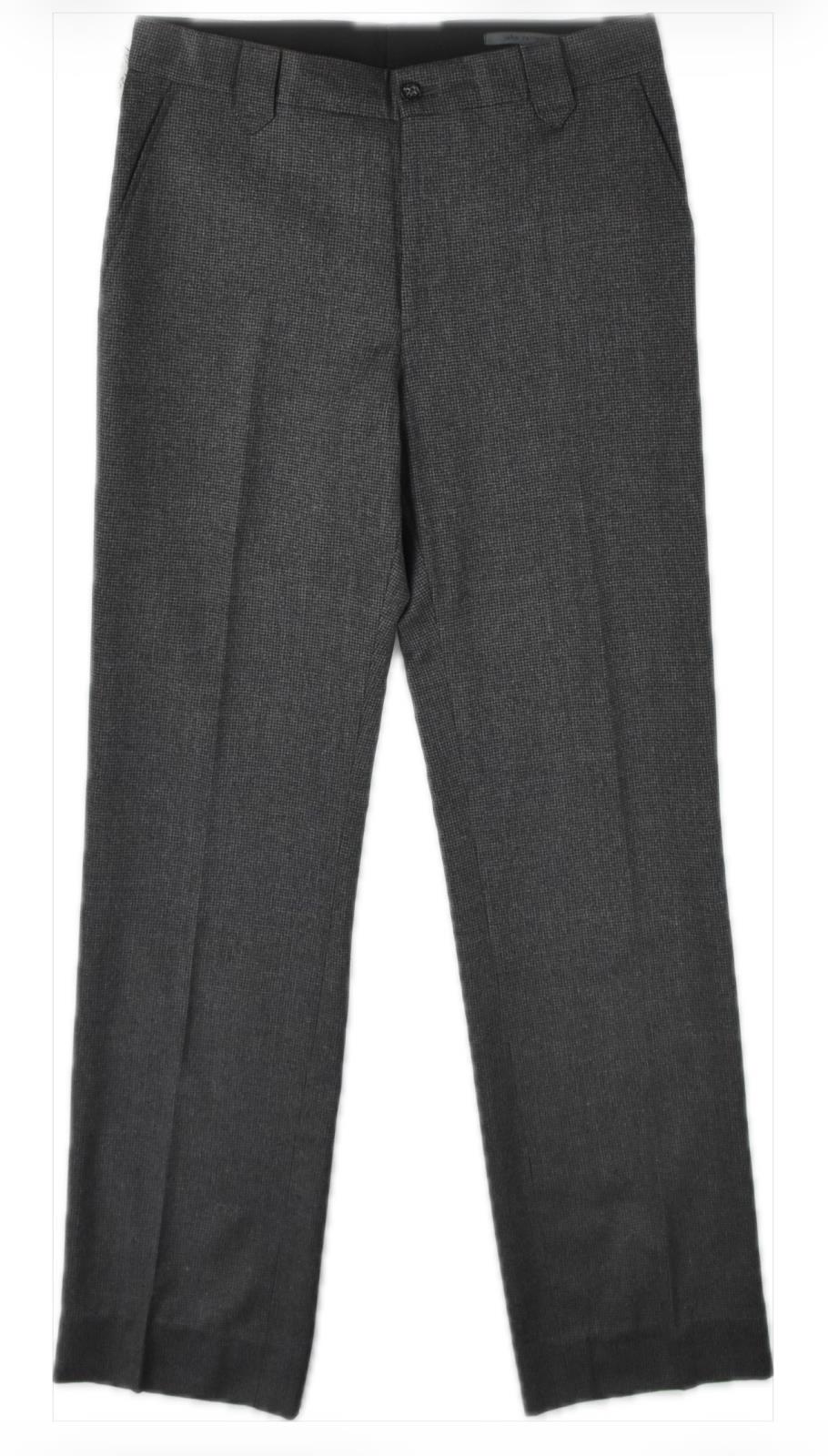 John Varvatos Men's Fleece Wool Micro Houndstooth Pants 30 New $498 JVD120