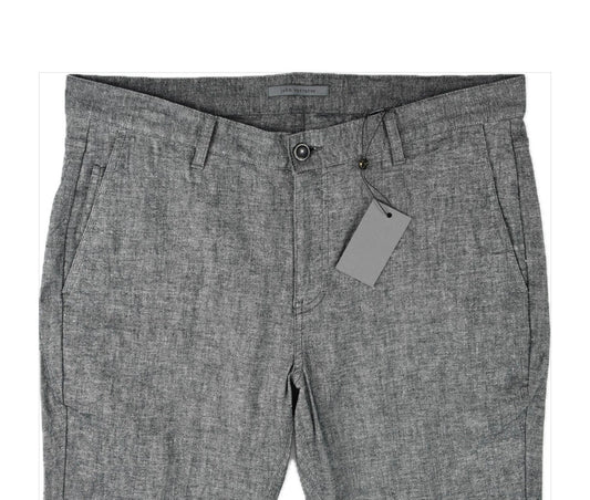 John Varvatos Men's Gray Linen Blend 5-Pocket Pants 33 New $298 J29302