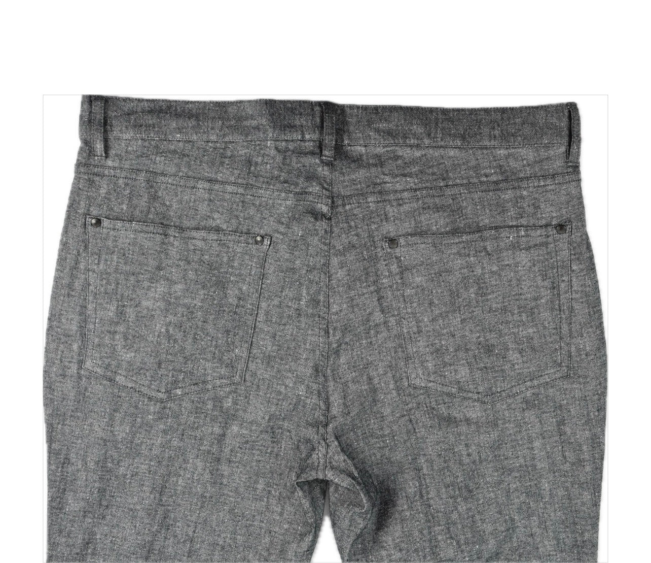 John Varvatos Men's Gray Linen Blend 5-Pocket Pants 33 New $298 J29302