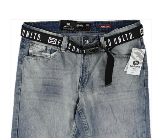 Ecko Unlimited Men's Skinny Fit Jeans 32 NEW $50 BELT INCLUDED  EO39J24