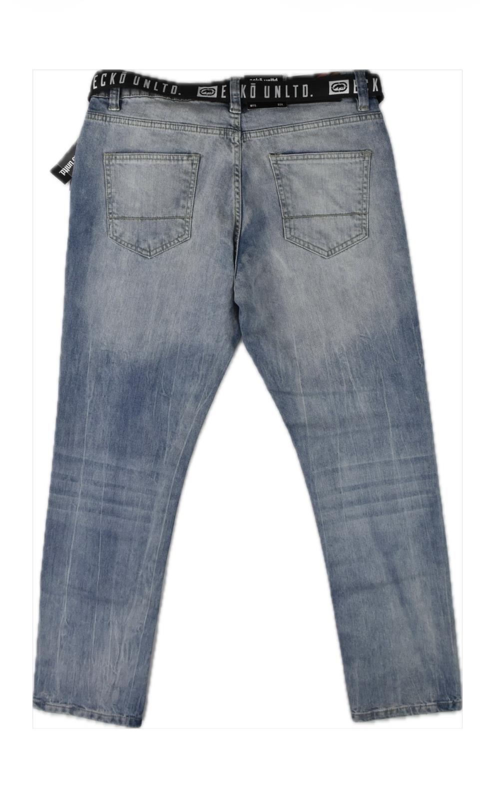 Ecko Unlimited Men's Skinny Fit Jeans 32 NEW $50 BELT INCLUDED  EO39J24