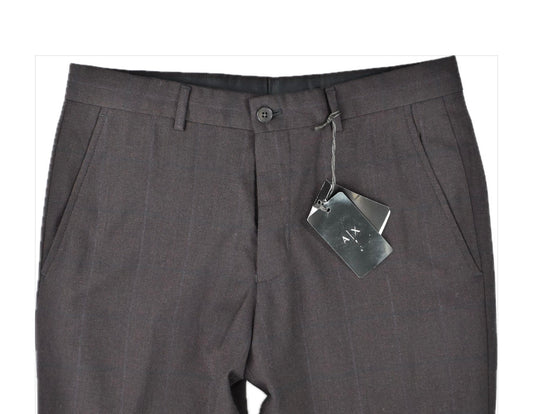 AX Armani Exchange Mens Burgundy Slim Wool Pants 29 X 29 NEW $220   09P0X0 0X090