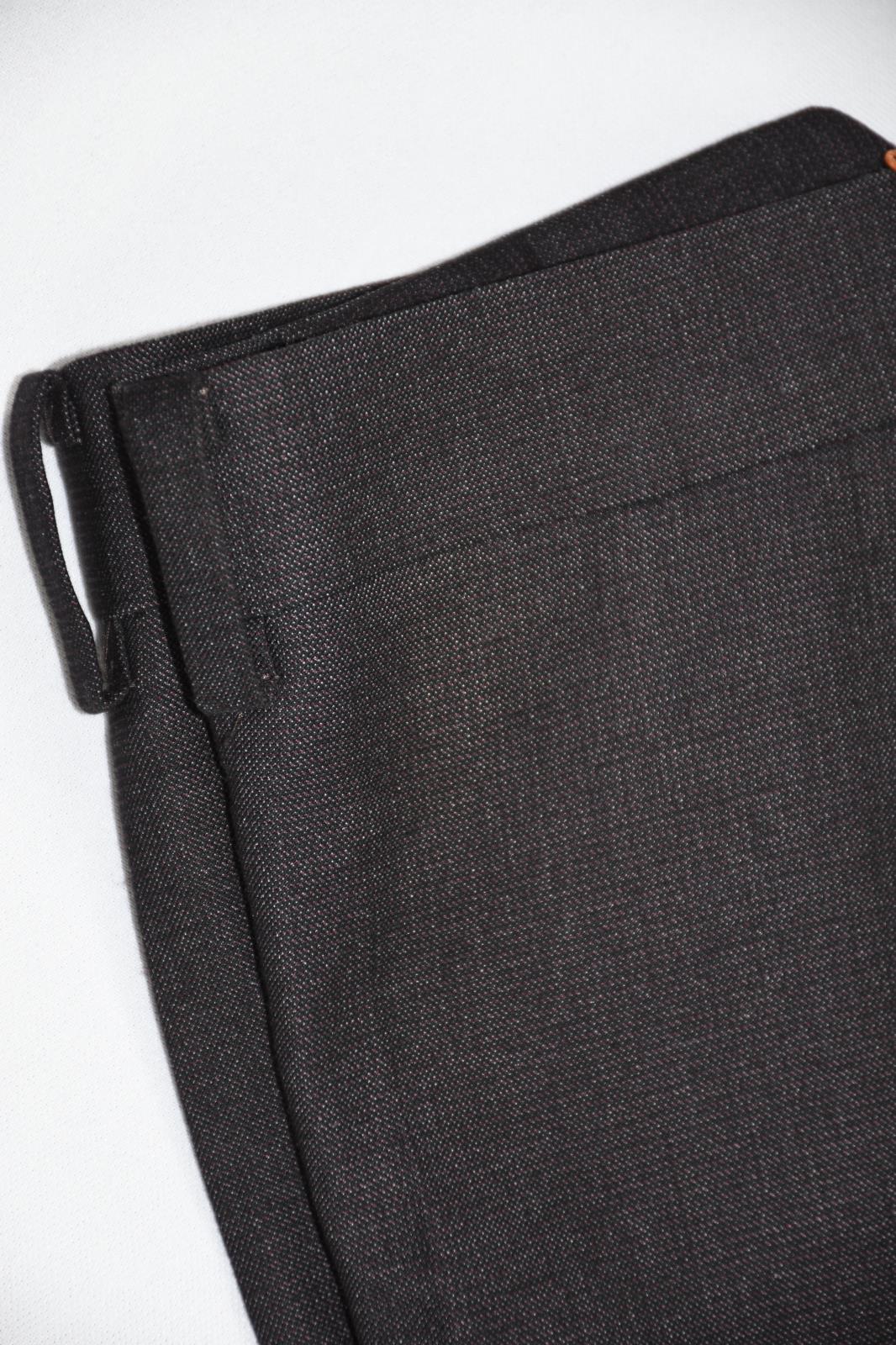 Tallia Men's Burgundy Black MICRO CHECK Regular Fit Dress Pants 38 X 30 NEW $175