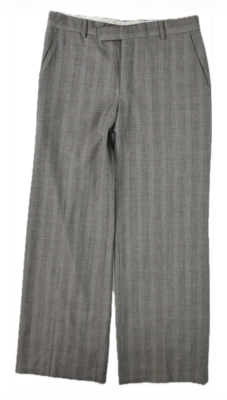 John Varvatos Men's Plaid Wide Leg Pants 32 NEW  NO CARE TAG