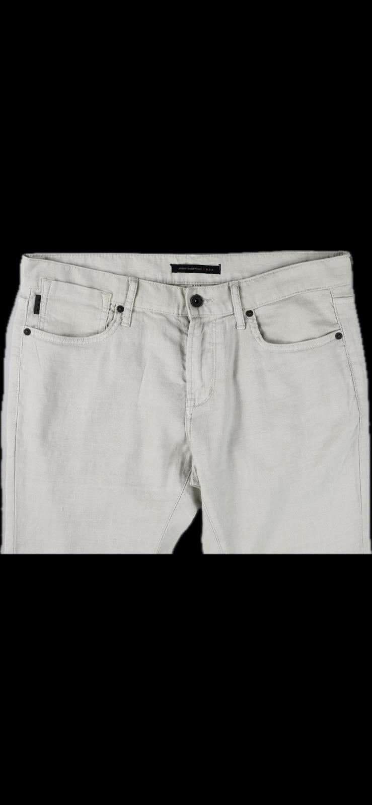 John Varvatos BOWERY Slim Straight Linen Blend 5-Pocket Pants 31 $168 J306U1B