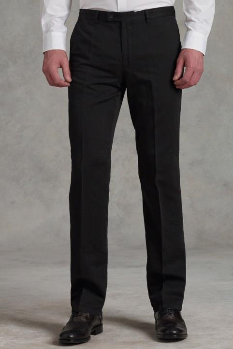 John Varvatos Mens Linen Cotton Black Chino Pants 34 NEW $298 P344P2 AQIA