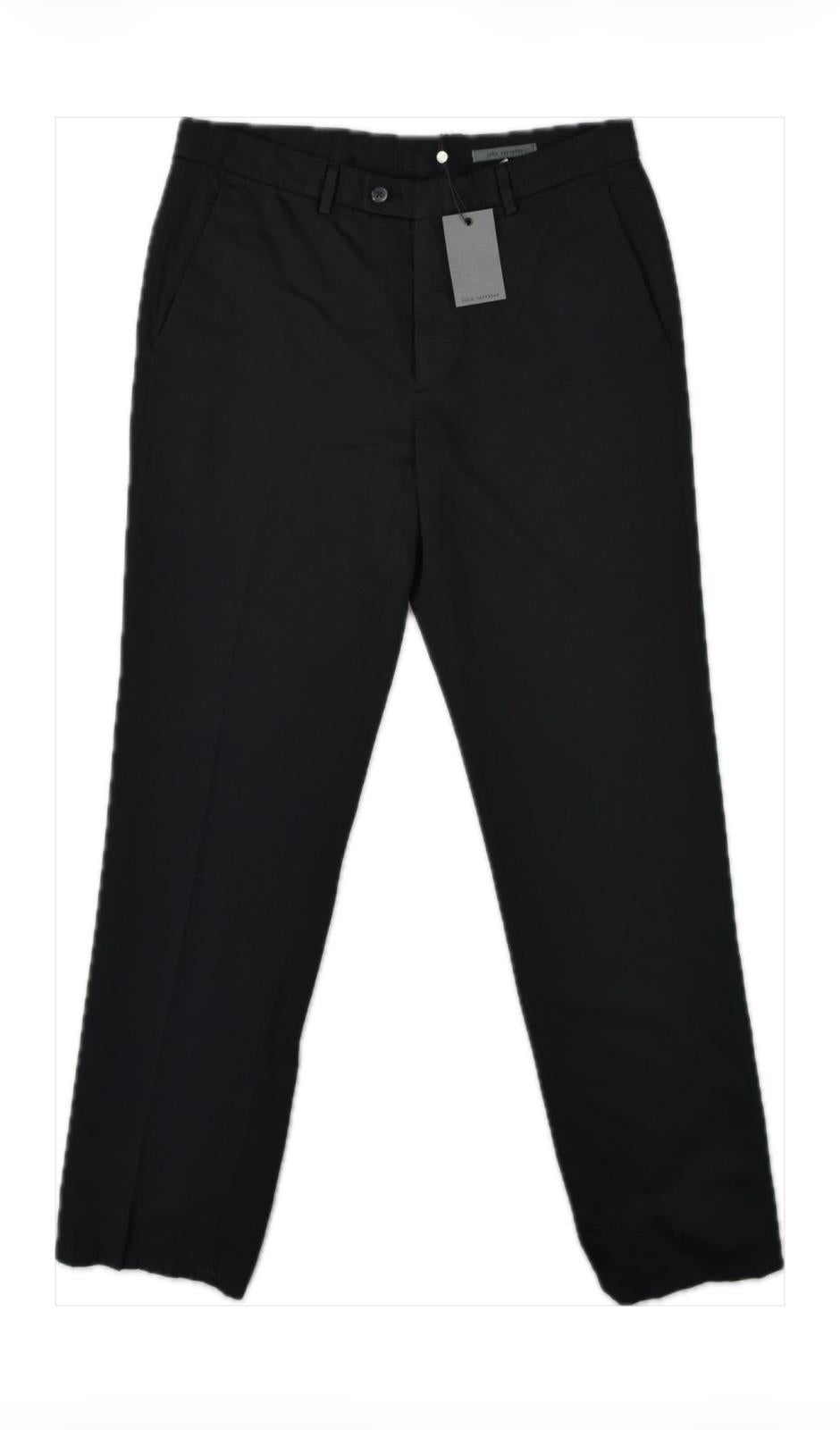 John Varvatos Mens Linen Cotton Black Chino Pants 32 NEW $298 P344P1 AQIA