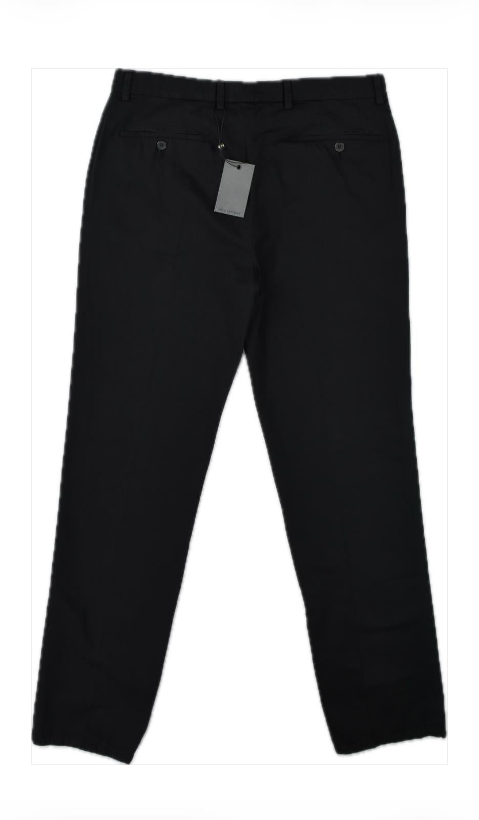 John Varvatos Mens Linen Cotton Black Chino Pants 32 NEW $298 P344P1 AQIA