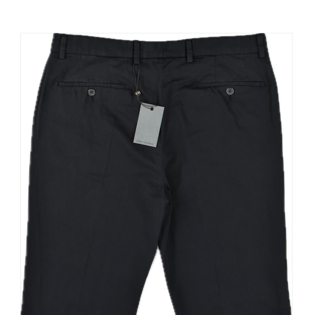 John Varvatos Mens Linen Cotton Black Chino Pants 32 NEW $298 P344P1 AQIA