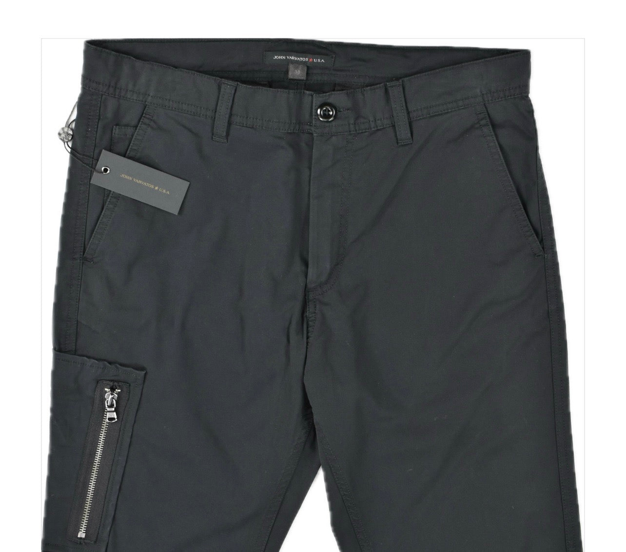 John Varvatos Star USA Smithy Zip-Pocket Straight Fit Cargo Pants 30 NEW $198
