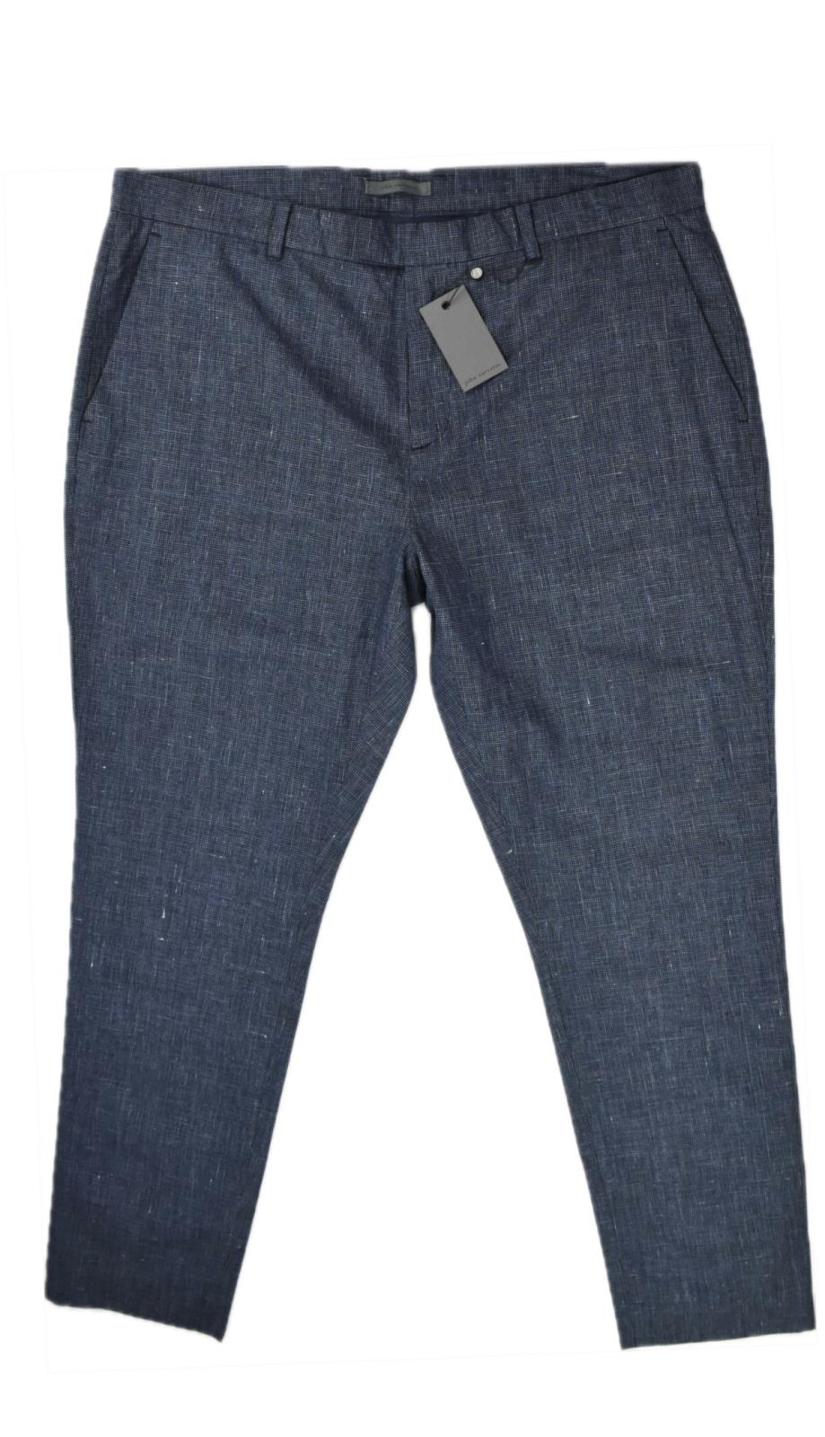 John Varvatos Men's Linen Blend Mercer Pants 34 NEW $348   P512Z1-EBSC