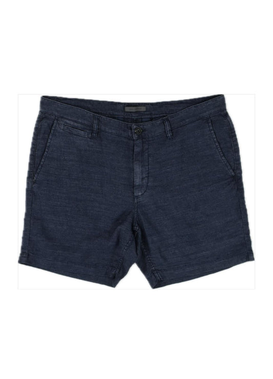 John Varvatos Men's Linen Blend Johnny 6" Shorts 38 NEW $128   S165Y1 -BKHB