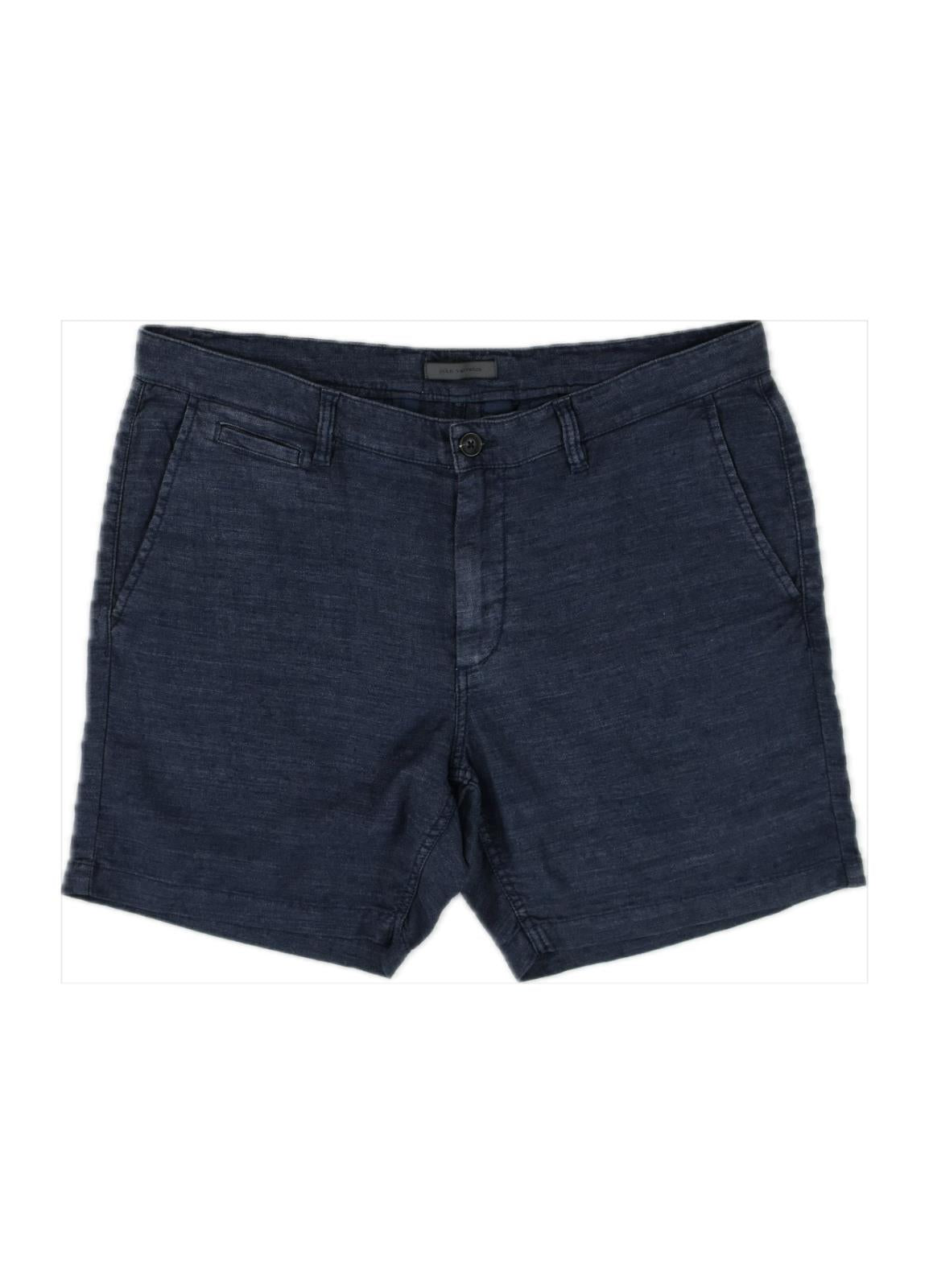 John Varvatos Men's Linen Blend Johnny 6" Shorts 36 NEW $128   S165Y1 -BKHB
