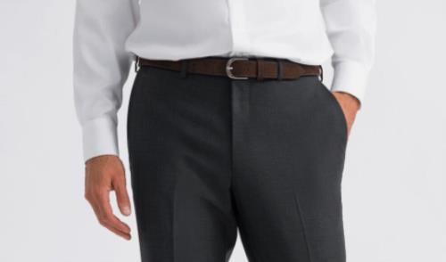 John Varvatos Mens Charcoal Plain Weave Basic Pants 38 X 30 $175    POREPV3S0013